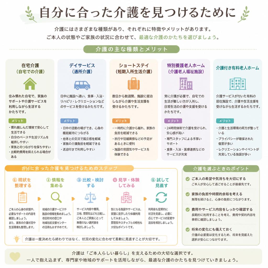 様々な介護選択肢